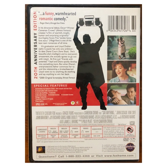 Say Anything 1989 Romance/Drama DVD - Picture 2 of 6